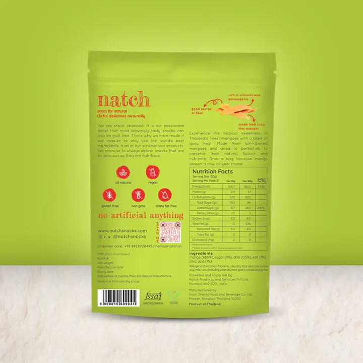 Thumbnail: Natch Mango Slices - Chilli 150 gm