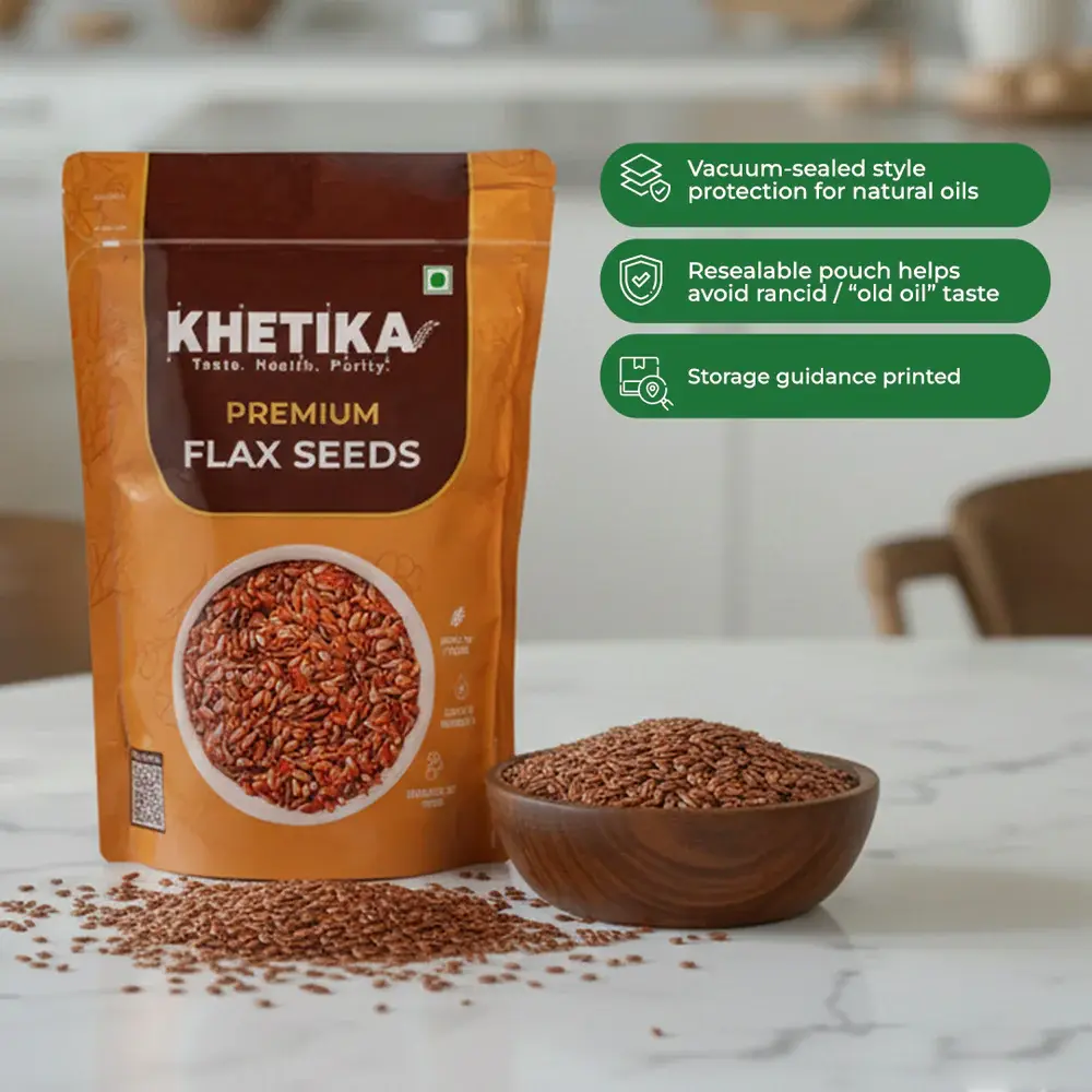Khetika Flax Seeds 500 gm