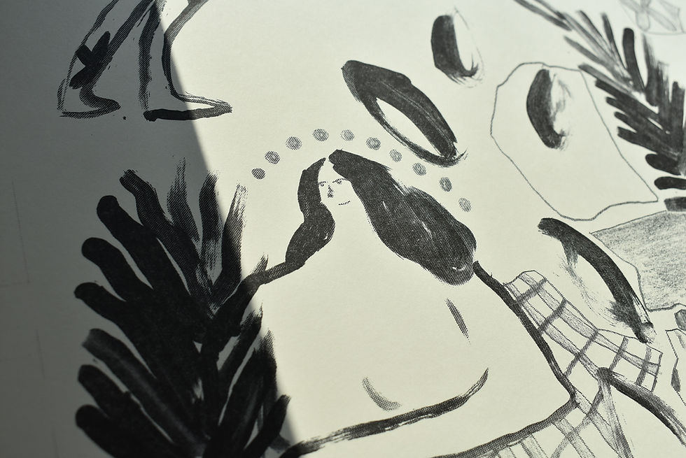 Thumbnail: 'Fruits' Risograph print