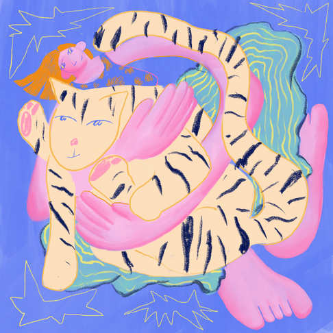 'big cuddle' digital illustration