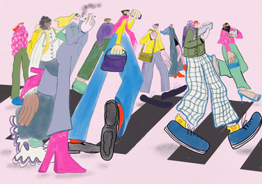 'Morning rush' digital illustration