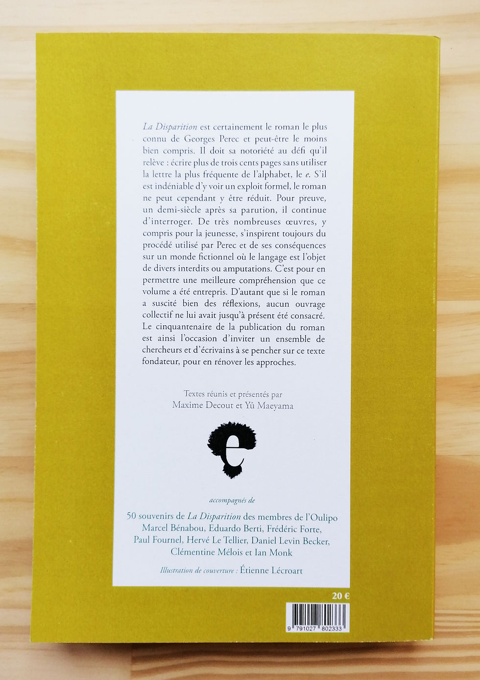 Miniature : Cahier Georges Perec : La Disparition (édition courante)