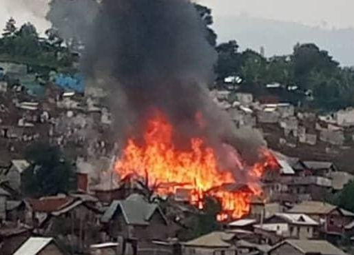 Bukavu : Un nouvel incendie consume des maisons à Nyalukemba