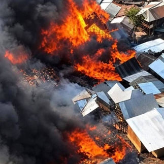 Bukavu : Une dizaine des maisons calcinées dans un nouvel incendie à Muhungu Chez Bilala