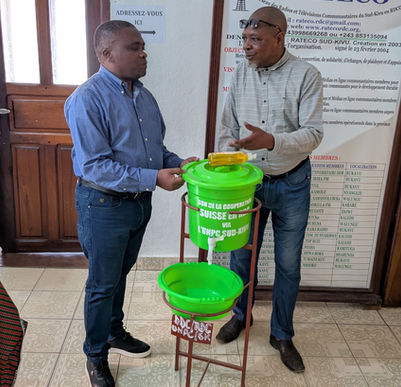 Bukavu : Le RATECO-SK parmi les bénéficiaires des kits de prévention contre Ebola de la part de l'UNPC