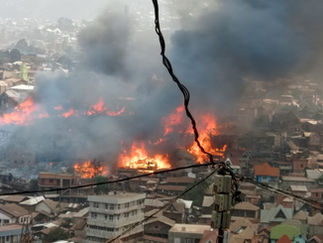Bukavu : 40 maisons calcinées et des biens réduits en fumée dans à Nyakaliba
