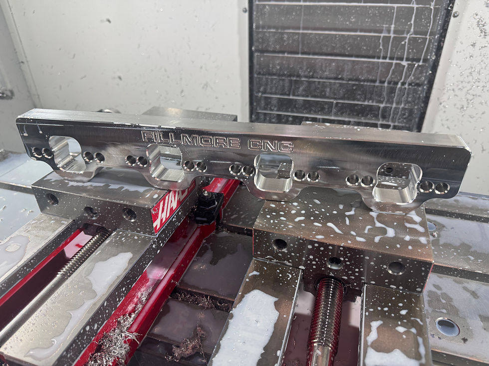 Custom Fixture Block on Dual Vise Setup