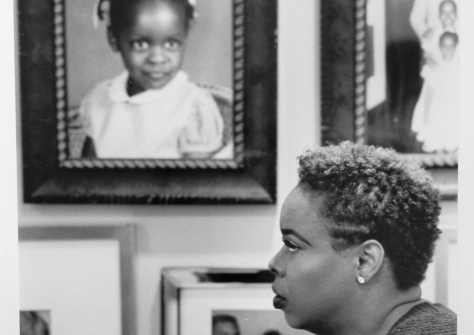 Picture of my sister with a younger portrait (film)