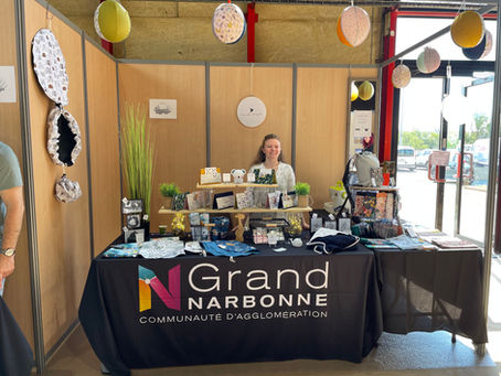 Les créatrices de la coopérative à la Foire de Printemps de Narbonne