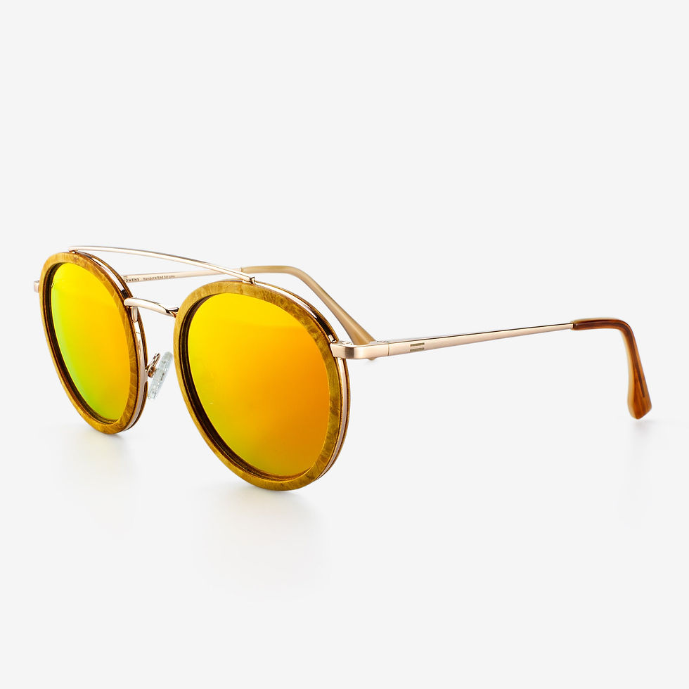 Thumbnail: Ponce - Metal & Wood Sunglasses