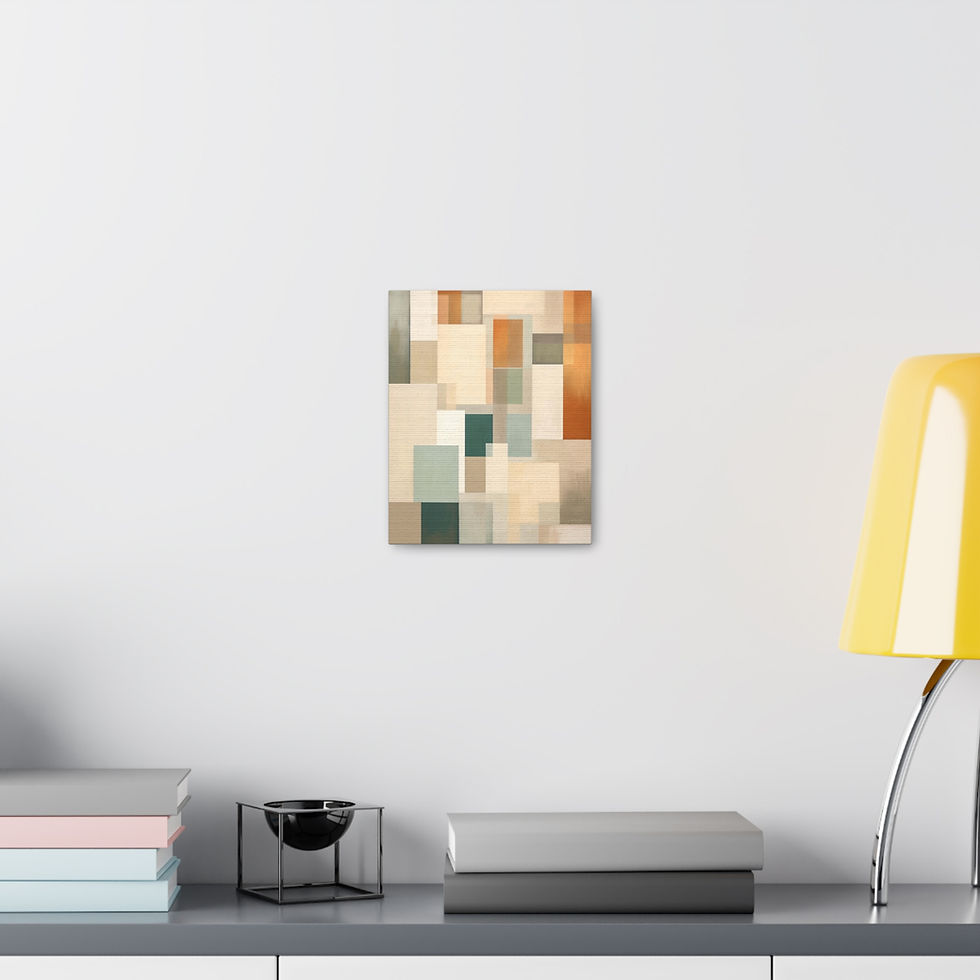 Thumbnail: Geometric Wall Art Canvas - Ready to Hang