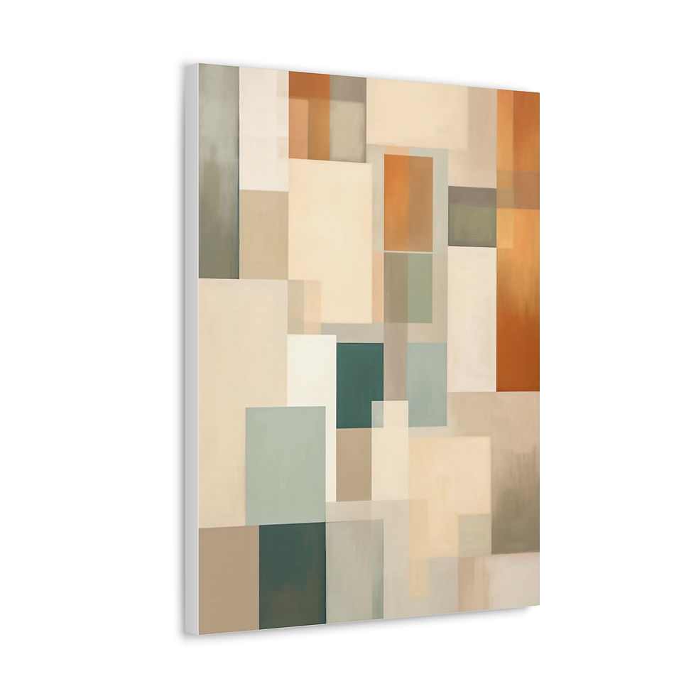 Thumbnail: Geometric Wall Art Canvas - Ready to Hang