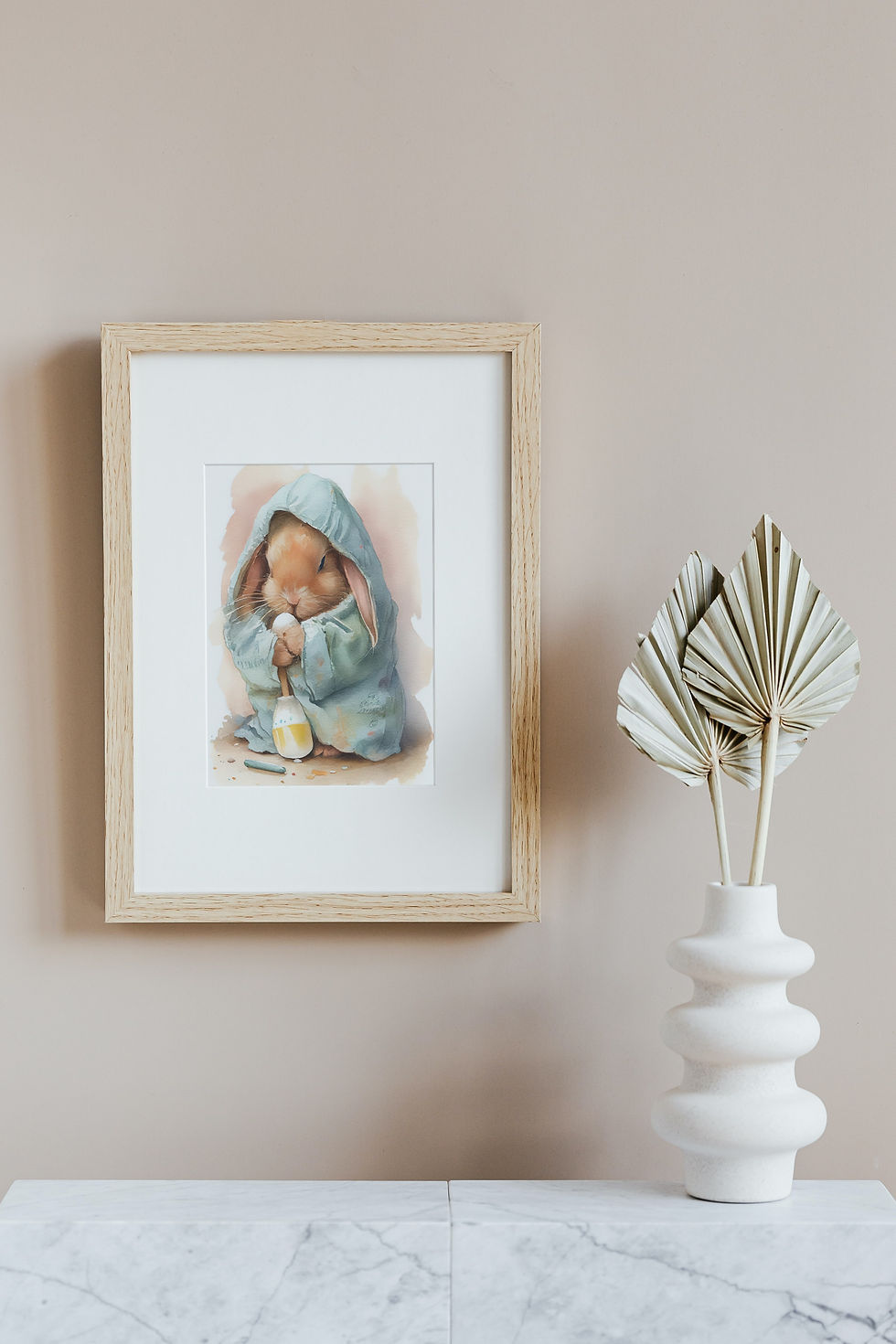 Thumbnail: Watercolor Easter Bunny 2 - Rolled Poster