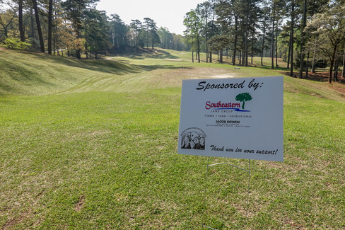 Southeastern Land Group - Georgia Dairy Youth Foundation Golf Tournament - Sponsor sign on golf course