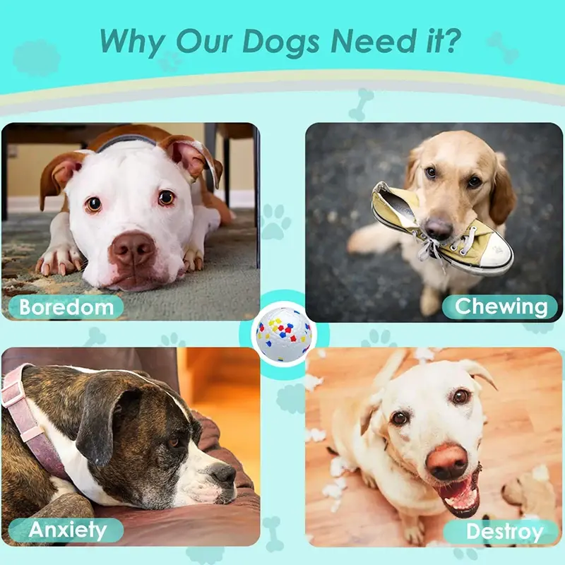 Thumbnail: Bite Resistant Dog Ball – E-TPU Chew Toy for Small to Large Dogs