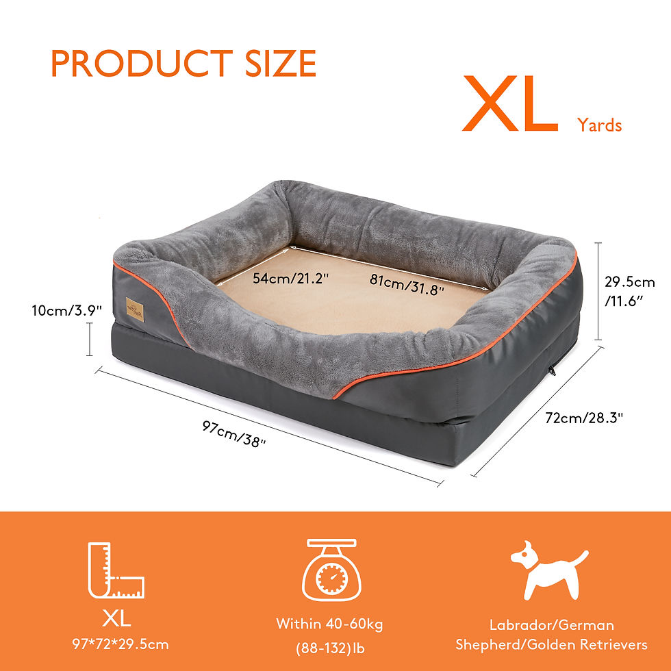 Thumbnail: Large Dog Bed - Soft Anti-Allergy, Washable Fleece & Waterproof