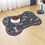 Thumbnail: Bone-Shaped Quick-Dry Pet Feeding Mat – Non-Slip, Stain-Resistant