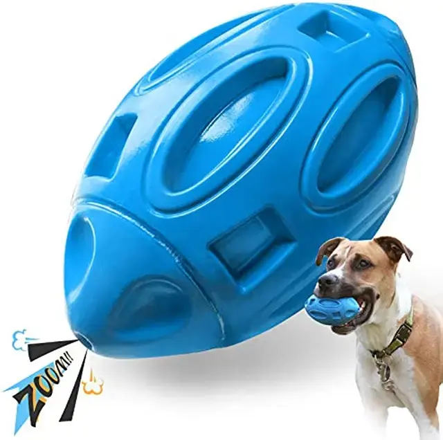 Thumbnail: Squeaky Dog Toy – Durable Rubber Chew Ball for Aggressive Chewers
