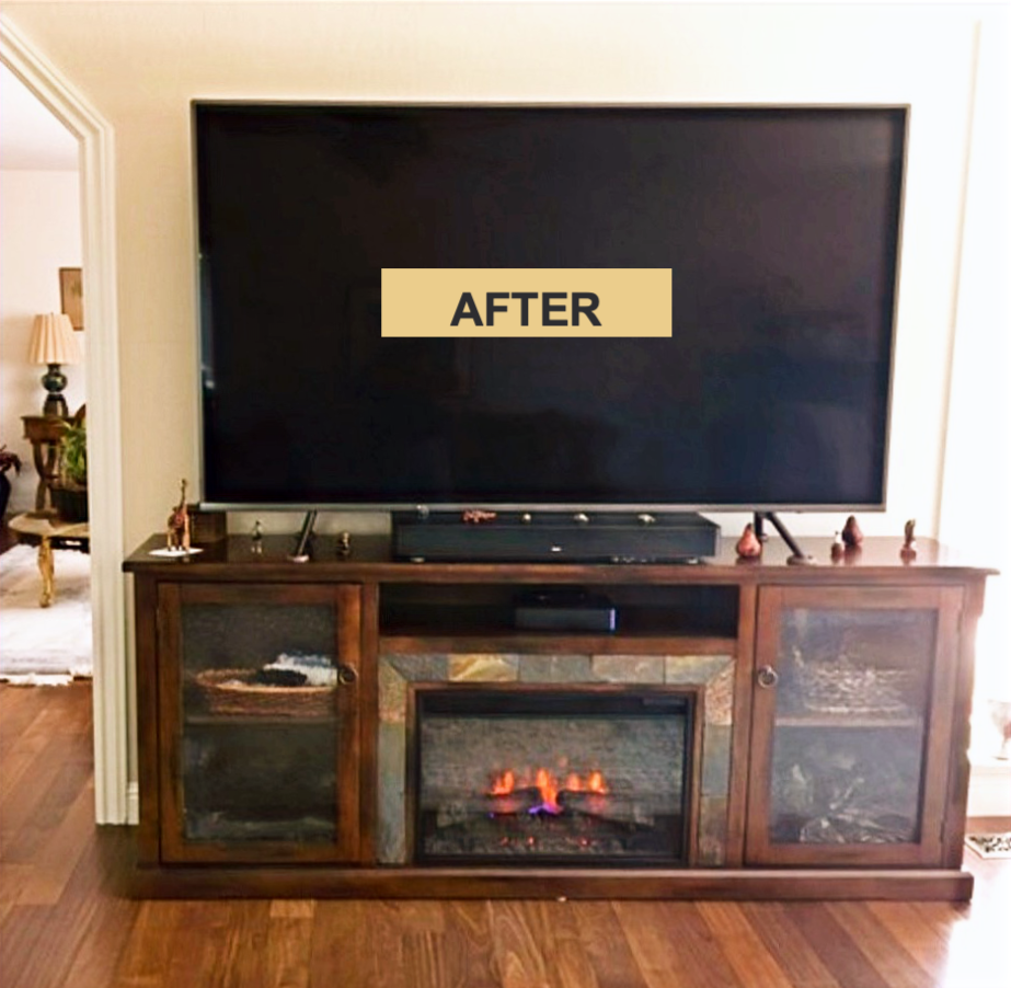 TV console/Fireplace