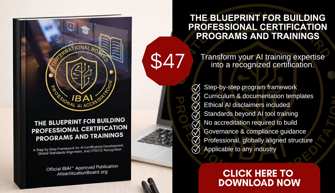 IBAI AI Certification Program Development Blueprint