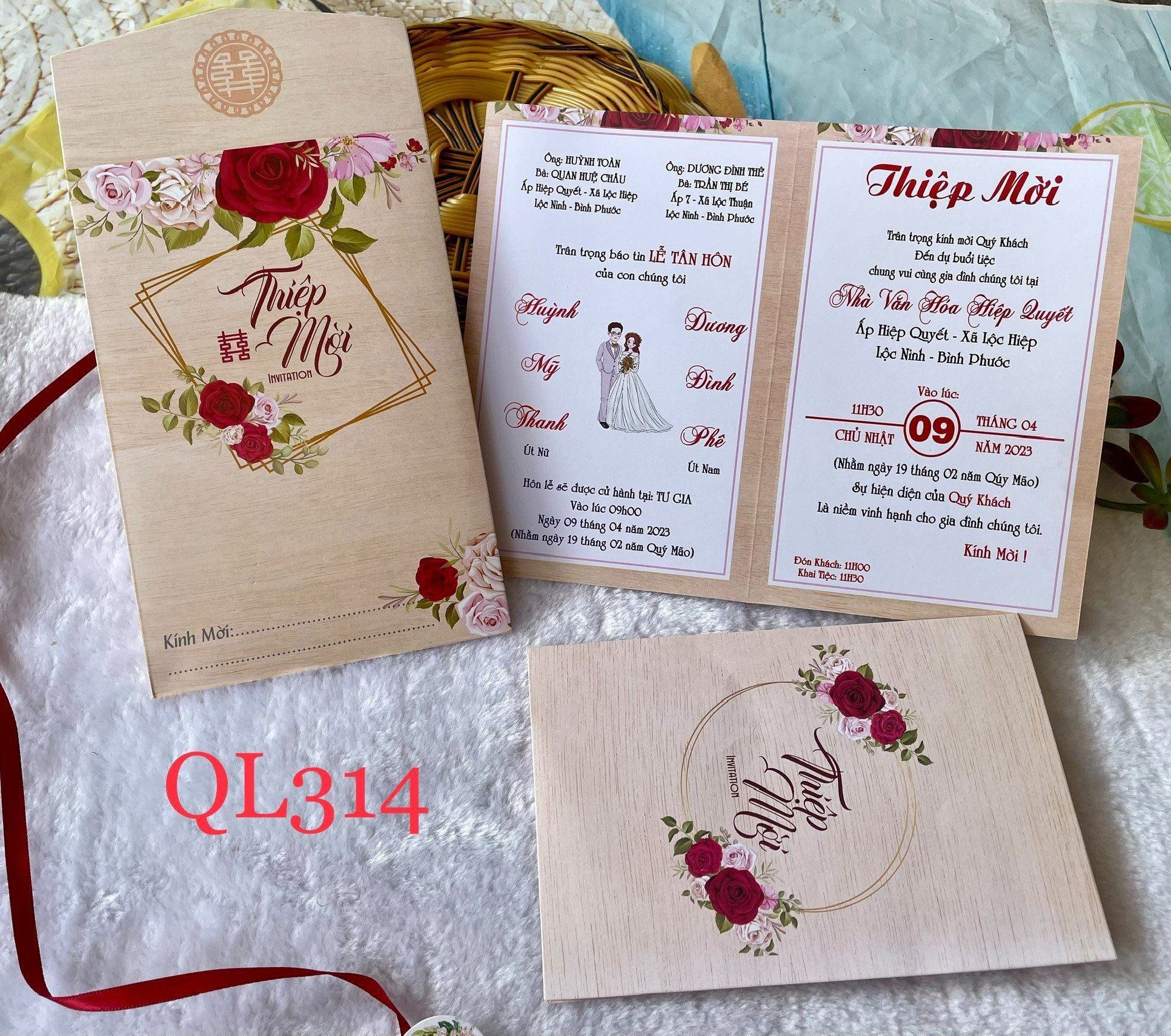 Thiệp cưới QL 314
