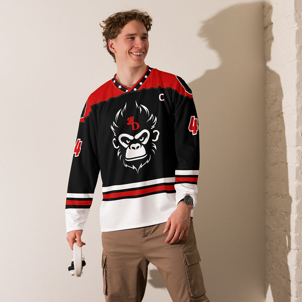 Thumbnail: Hockey fan jersey Black/Red