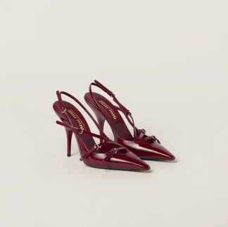 Miu Miu buckle-embellished slingback pumps