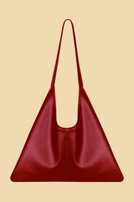 Agave Triangular Tote XL | Burgundy Red