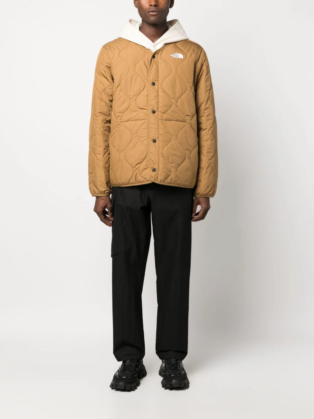 The North Face Ampato collarless quilted jacket