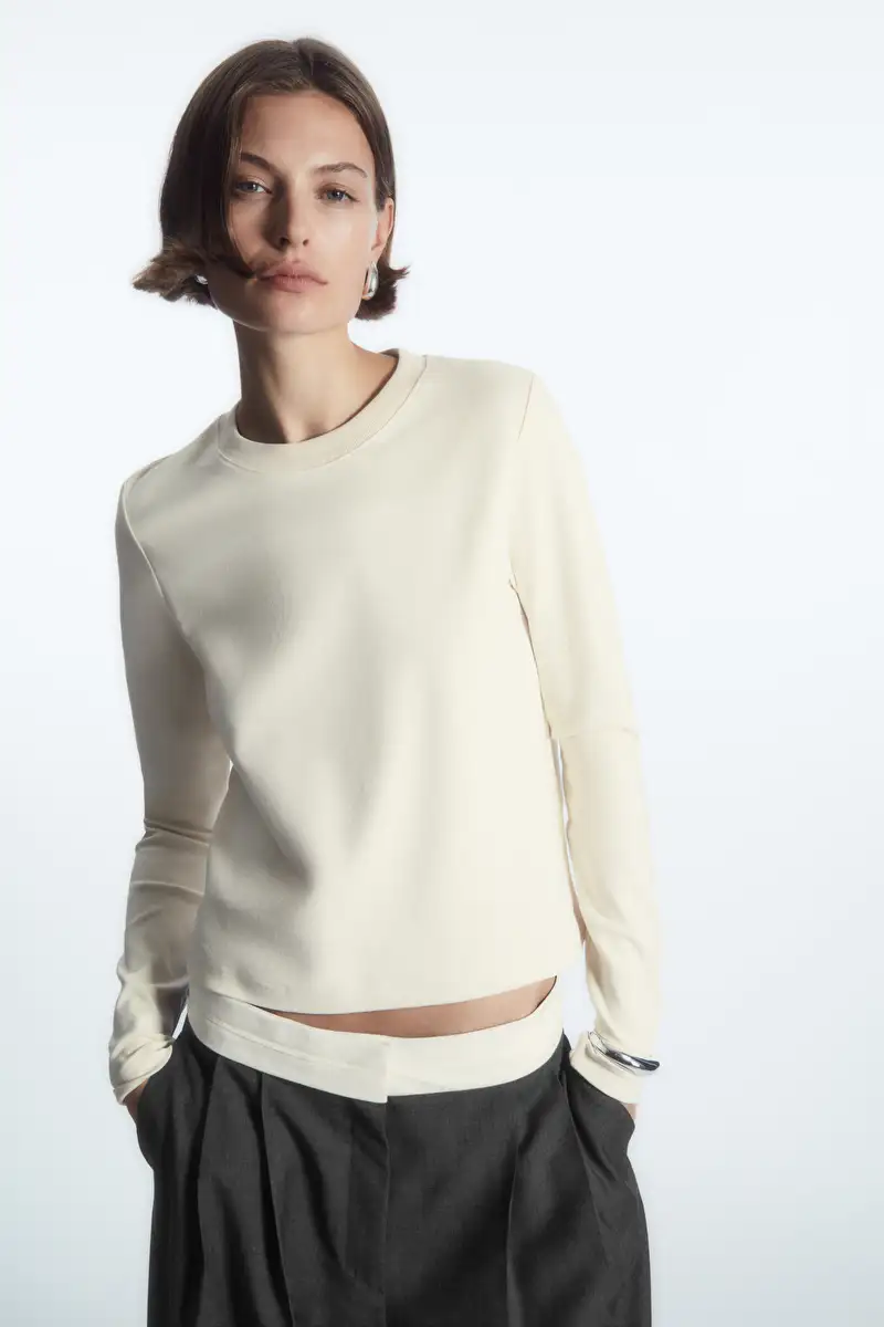 COS Regular-Fit Heavyweight Long-Sleeved T-Shirt