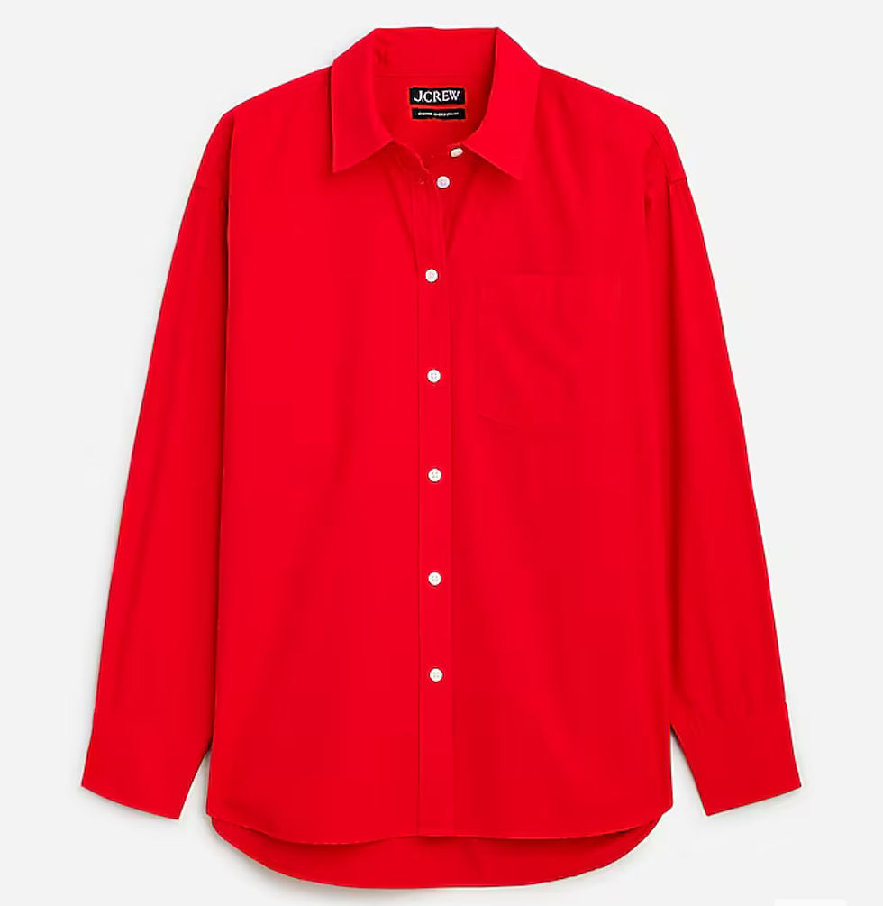 J. Crew Étienne oversized shirt in lightweight oxford