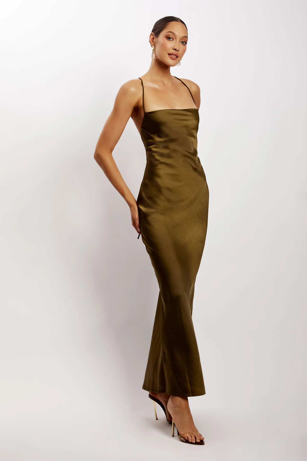 Meshki Sydney Dress in Khaki