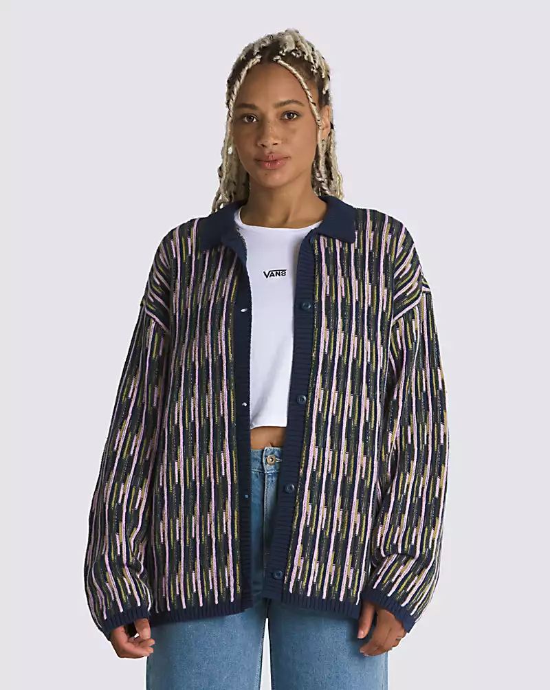 Vans Alta Stripe Cotton Cardigan