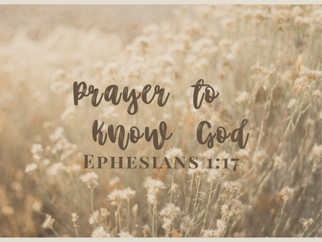 Prayer to Know God
