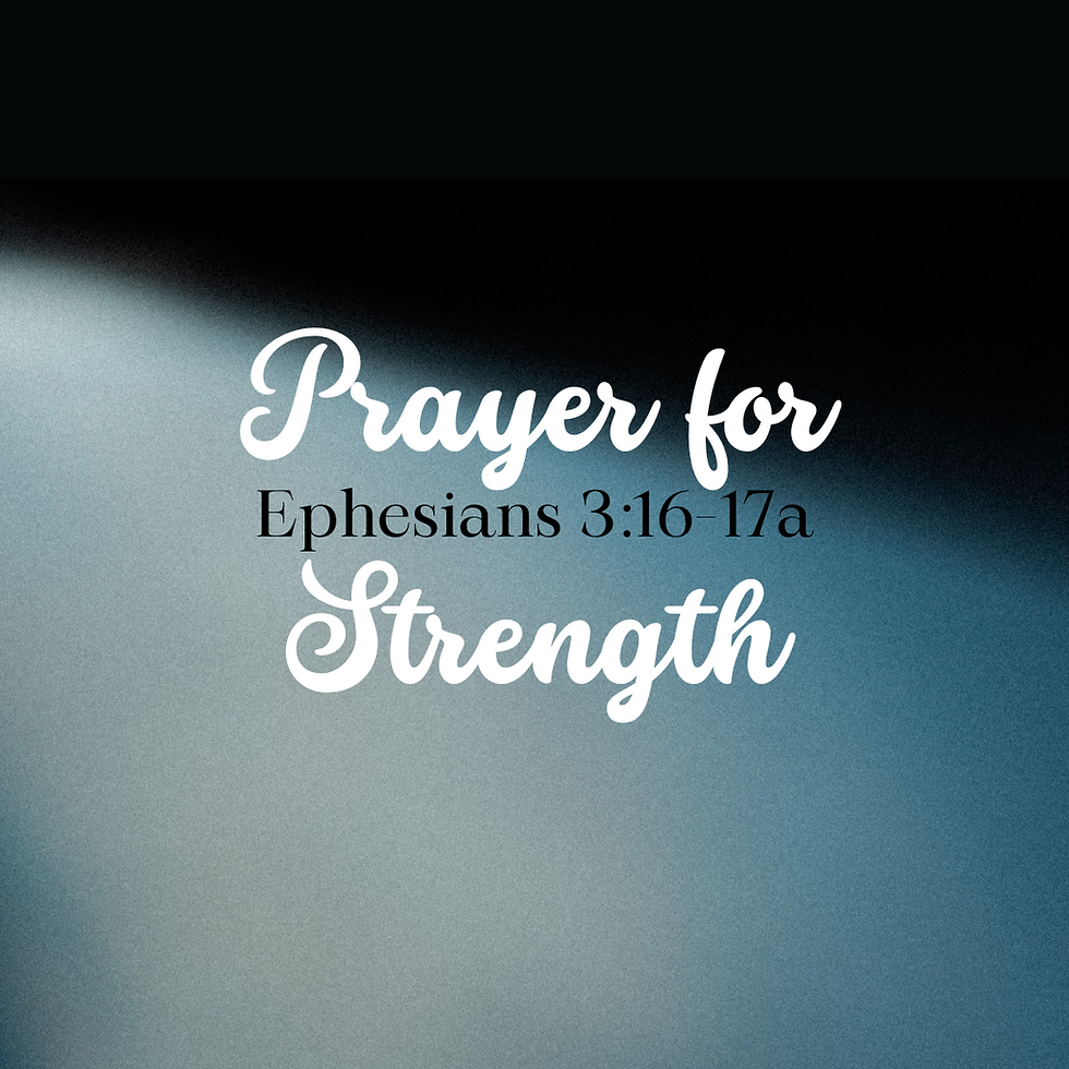 Prayer for Strength