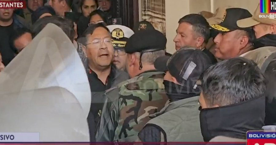 Watch: Bolivian Army Coup Attempt Fails - President Goes Face-To-Face With Alleged Leader