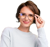 WomanHoldingEyeglasses
