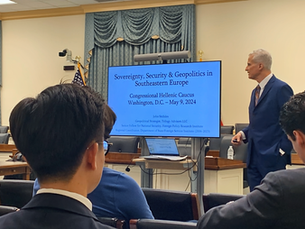 Congress Briefing on "Sovereignty, Security, and Geopolitics in Southeastern Europe" with NHS Member John Sitilides
