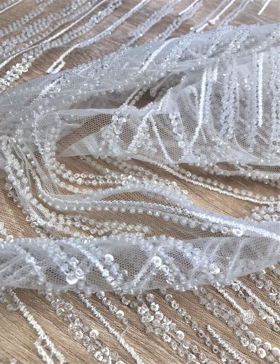 Velo Bordado linea deluxe ideal para vestidos de fiesta y novias