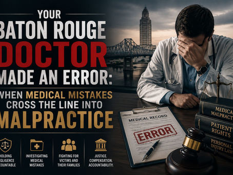 Your Baton Rouge Doctor Made an Error