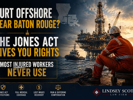 Hurt Offshore Near Baton Rouge