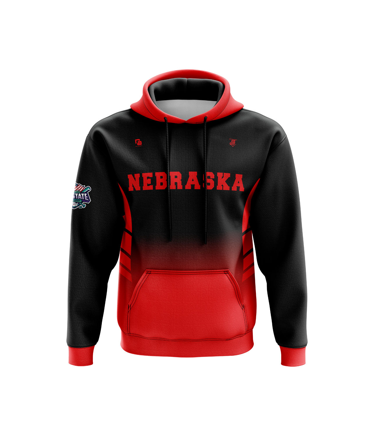 Nebraska Full Sublimated Fleece Hoodie