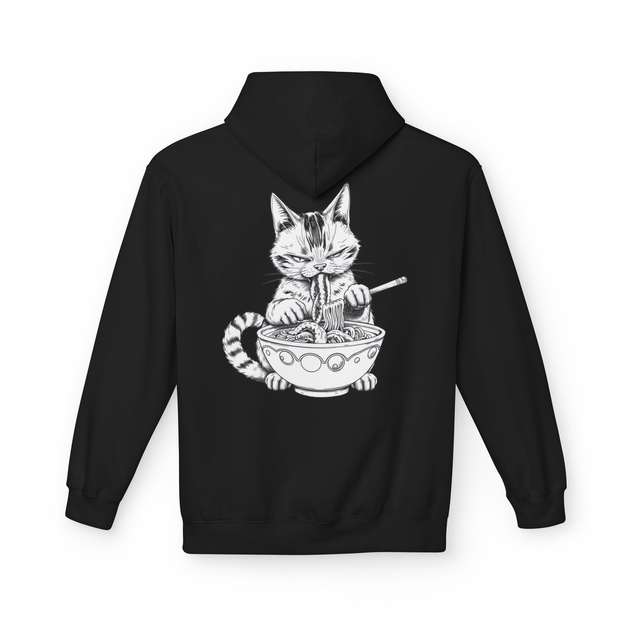 Kraken Designs: Ramen Cat - Unisex Softstyle Hoodie