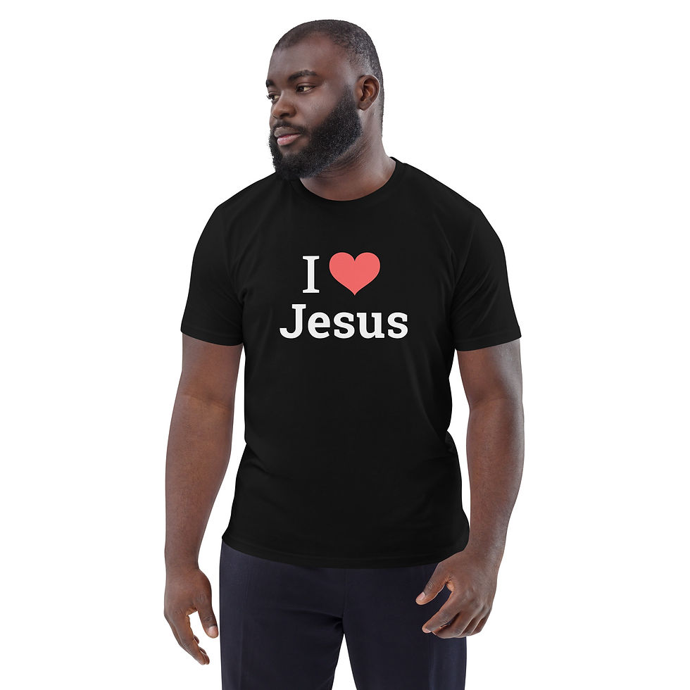 Thumbnail: I Love Jesus, Unisex Classic Fit, Organic Cotton