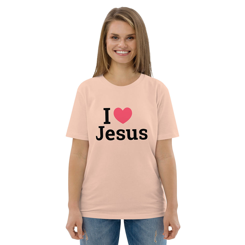 Thumbnail: I Love Jesus, Unisex Classic Fit, Organic Cotton