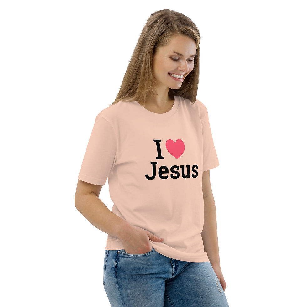 Thumbnail: I Love Jesus, Unisex Classic Fit, Organic Cotton