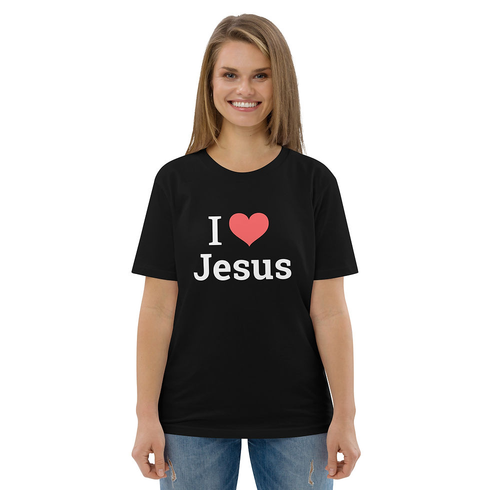 Thumbnail: I Love Jesus, Unisex Classic Fit, Organic Cotton