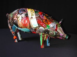 Make something using only found objects - cool recyclables or old possessions you don't need any