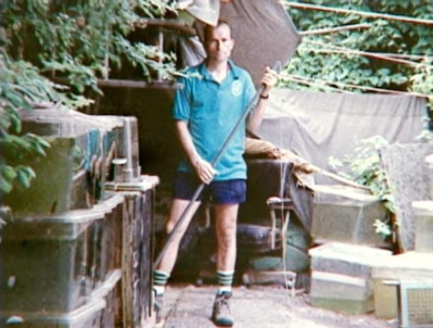 Hadden Clark seen gardening