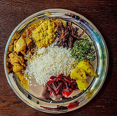 Hearty meal in Sri Lanka